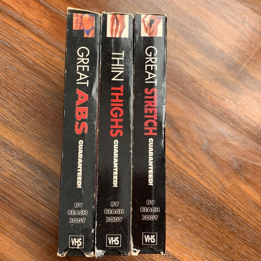 Beach Body Work tapes on VHS cassettes